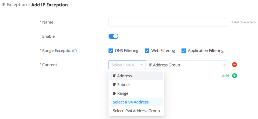 content-control-add-ip-exception - Documentation Center