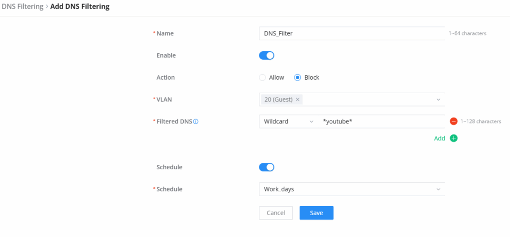 DNS filtering - Documentation Center
