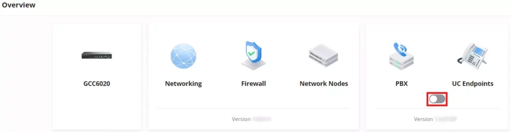 Device Modules & Version Panel - Documentation Center