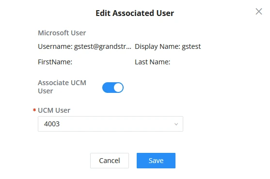 Edit Associated User - Documentation Center