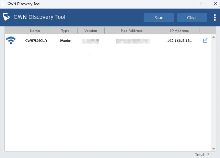 GWN Discover Tool GWN7605CLR - Documentation Center