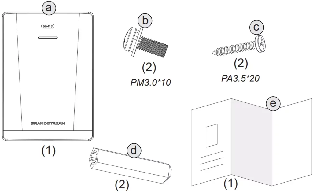 GWN7670WM package contents - Documentation Center