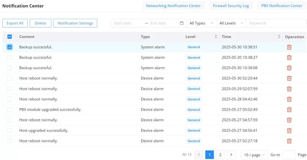 Notification Center - Documentation Center