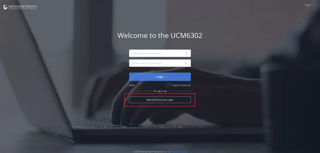 UCM Login Page - Documentation Center