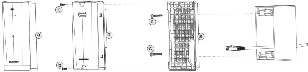 Wall or Electrical Box Installation (Rear Shell Required) GWN7670WM - Documentation Center