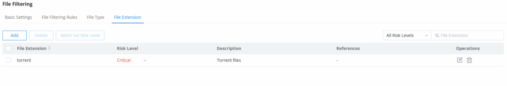 file filtering - Documentation Center