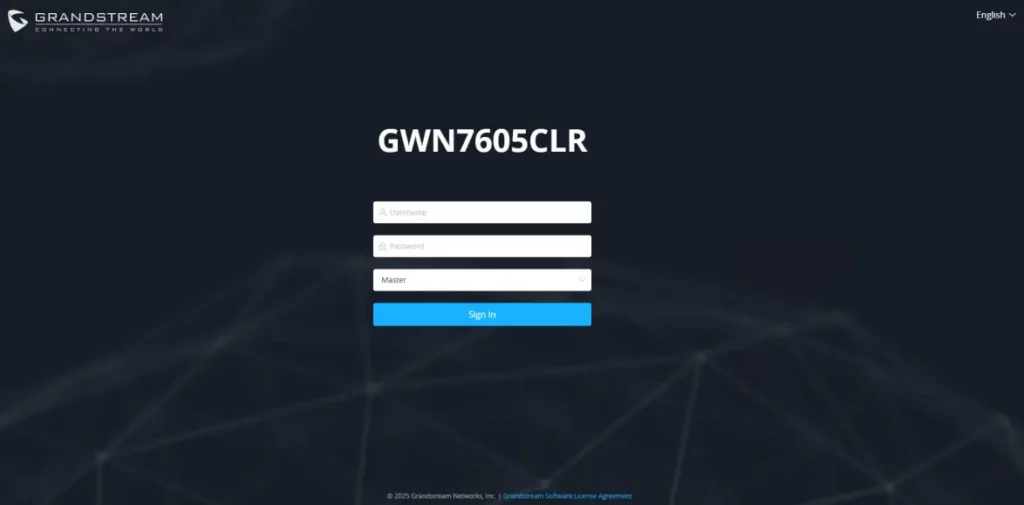 sign up page gwn7605CLR - Documentation Center
