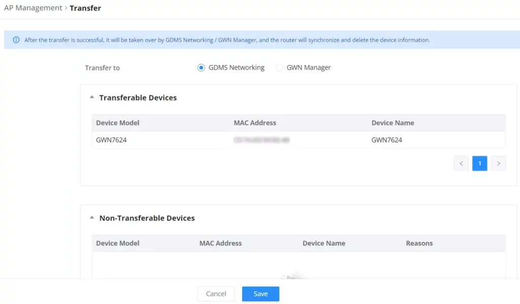 Transfer AP to GDMS - Documentation Center