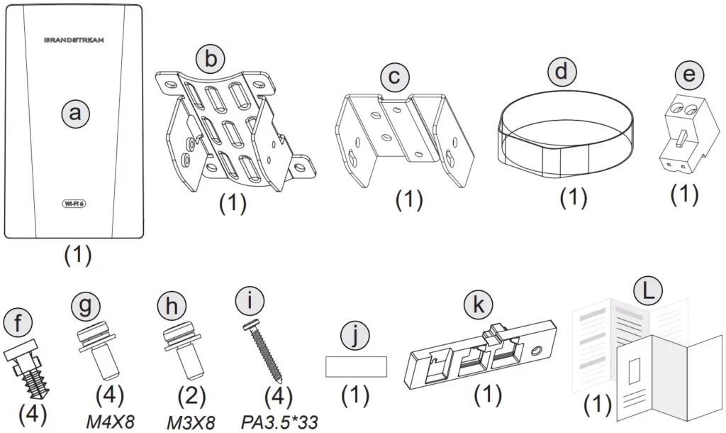 GWN7302 package contents - Documentation Center