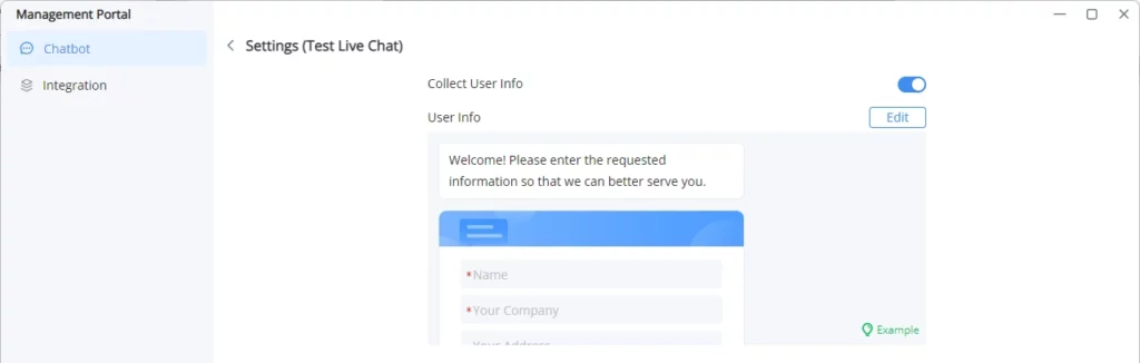 Collect_User_Info - Documentation Center