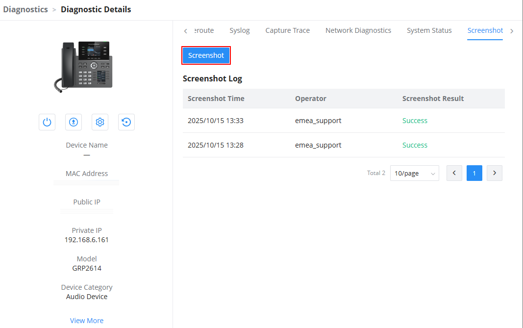 Take Screenshot - Documentation Center