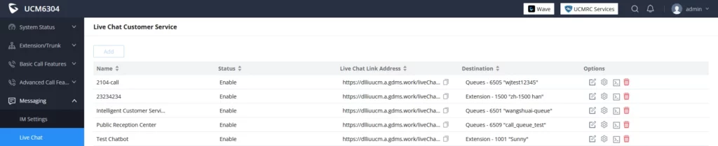 UCM_Live_Chat_Settings - Documentation Center