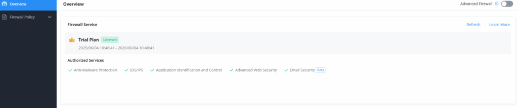 advanced firewall disabled - Documentation Center