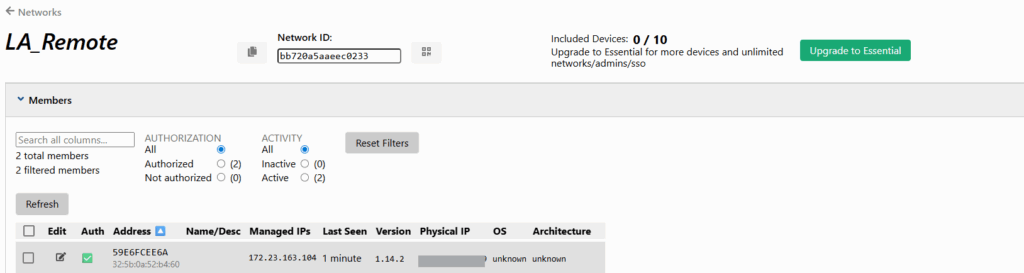 zero tier authorize device - Documentation Center