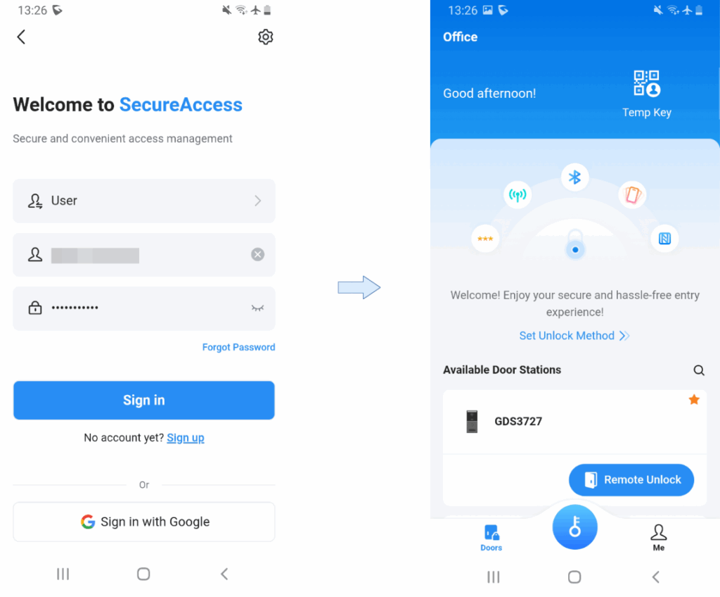 login to user account - Documentation Center