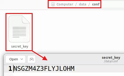 6 also the secret key will be saved on this folder - Documentation Center