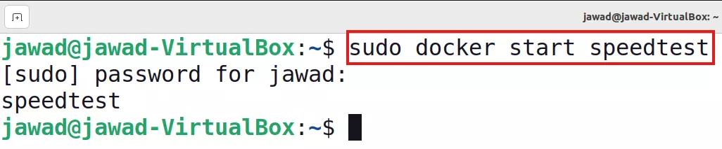 9 command to start the speedtest - Documentation Center