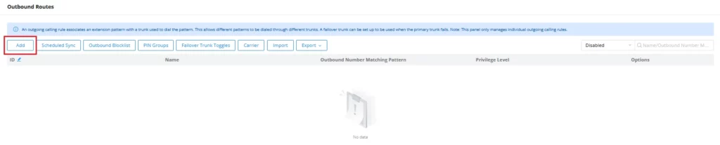 Add_Outbound_Route - Documentation Center