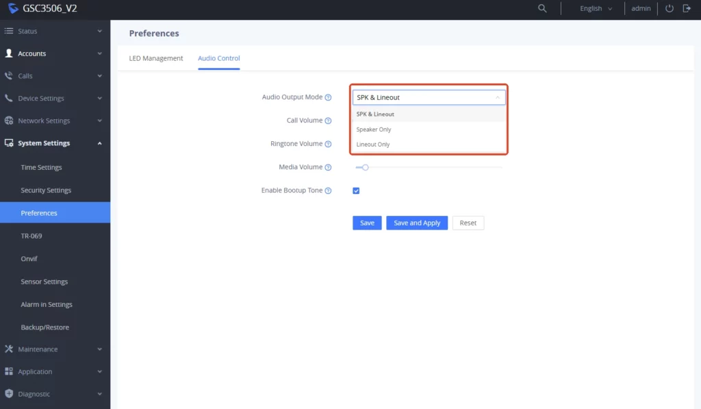 Audio_Output_Mode - Documentation Center