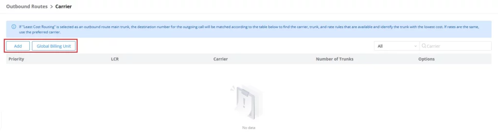 Carrier_Page - Documentation Center