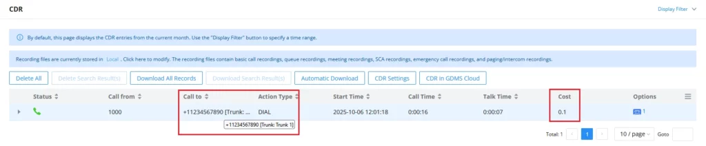 LCR_Test_Call_Number2 - Documentation Center