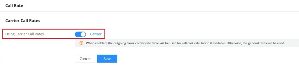 Using_Carrier_Call_Rates - Documentation Center