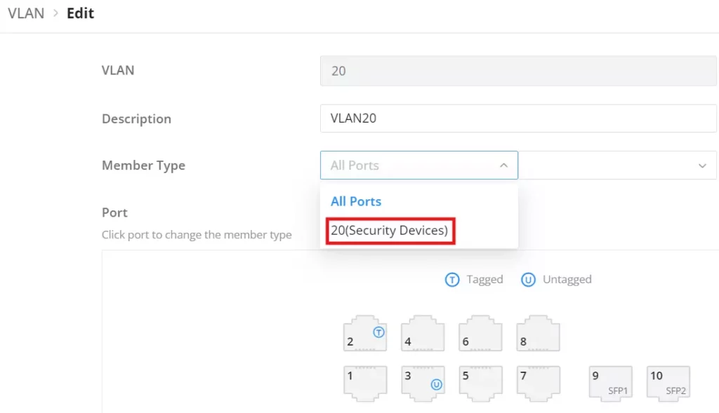 port grooups on vlan - Documentation Center