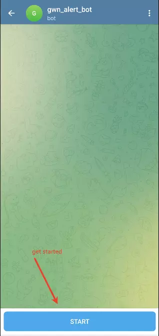 4 telegram get started click on start - Documentation Center