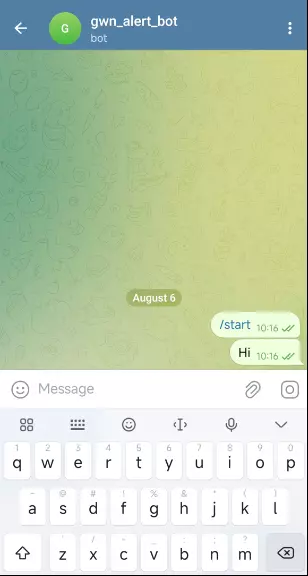 5 telegram started - Documentation Center