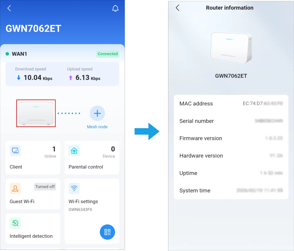 router information - Documentation Center