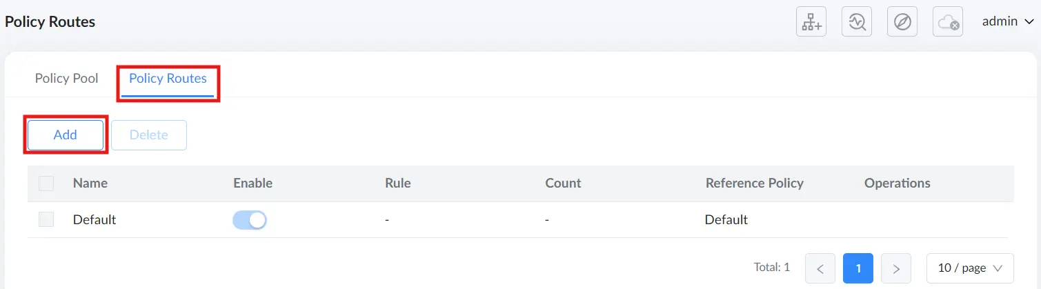 3 policy routes tab click on add to add a policy route - Documentation Center