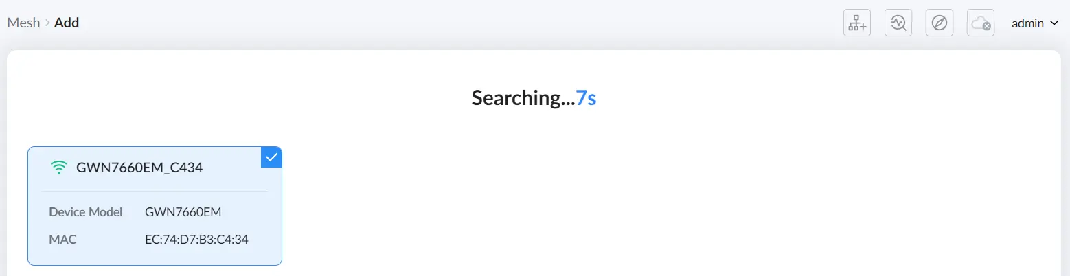 5 after clickng start it will start searching and the found devices will be listed then we can select which ones - Documentation Center