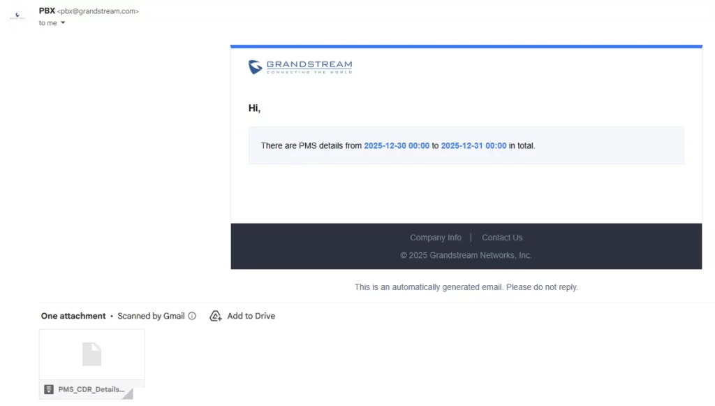 PMS_Records_Email - Documentation Center