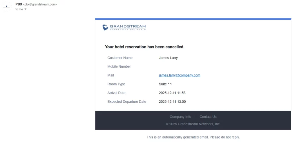 Reservation_Cancellation_Email - Documentation Center