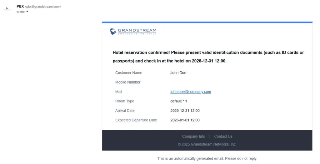 Reservation_Confirmation_Email - Documentation Center