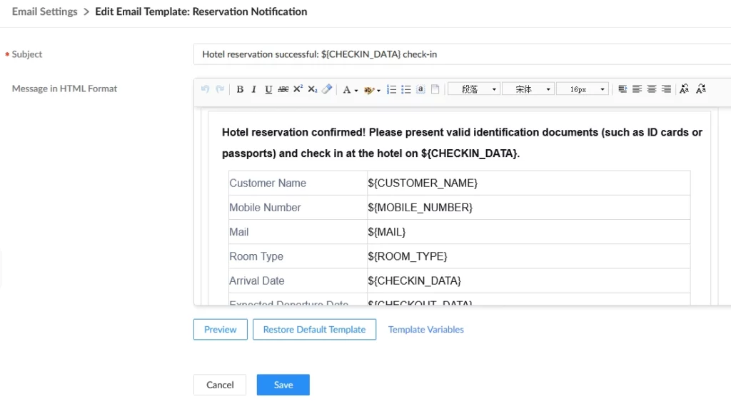 Reservation_Notification_Email_Template - Documentation Center