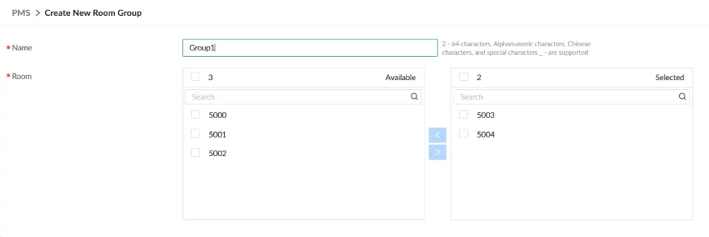 Room_Group_Configuration_Parameters - Documentation Center