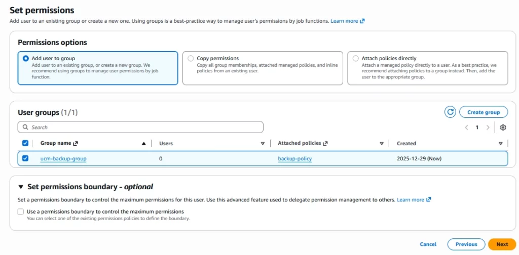 Select_Group_for_User - Documentation Center