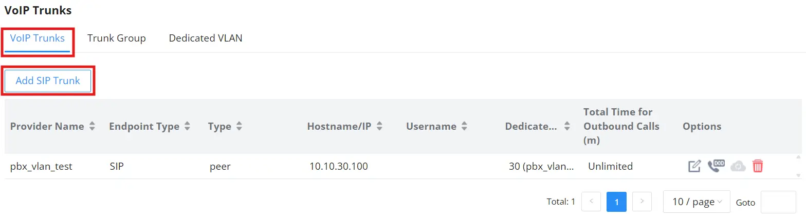 step 3 navigate to and click on add sip trunk - Documentation Center