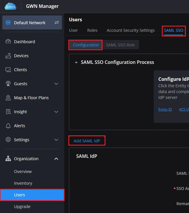 Adding_SAML_IdP_in_GWN_Manager - Documentation Center
