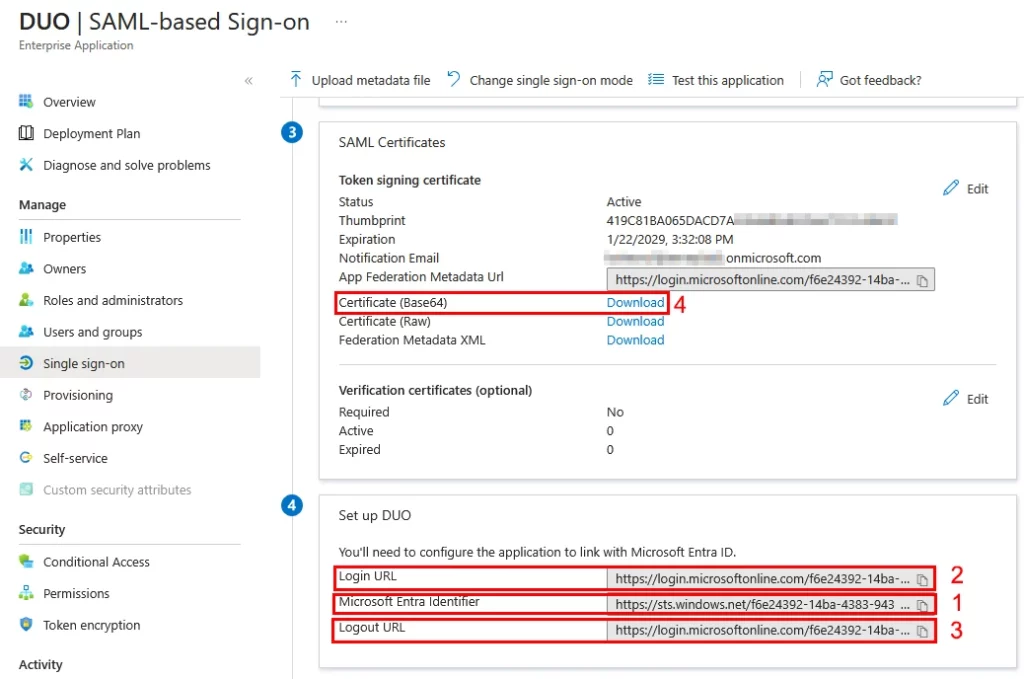 DUO_App_in_Entra_URLs - Documentation Center