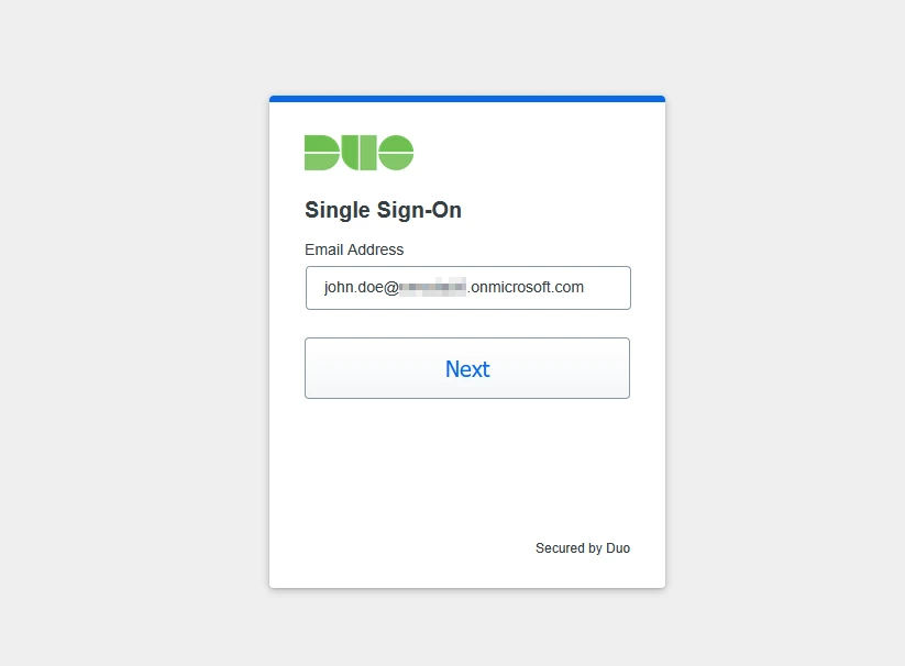 DUO_Login_Email_Address - Documentation Center