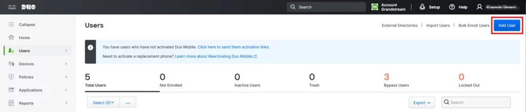 DUO_Users_PageAdd - Documentation Center