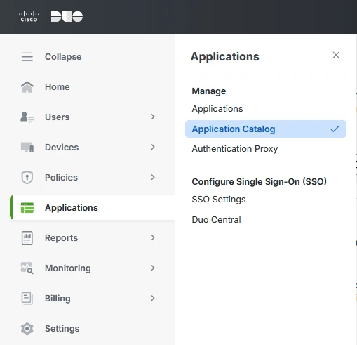 Duo_App_Catalog - Documentation Center