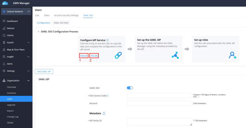 GWN_Manager_SAML_SSO_Page - Documentation Center