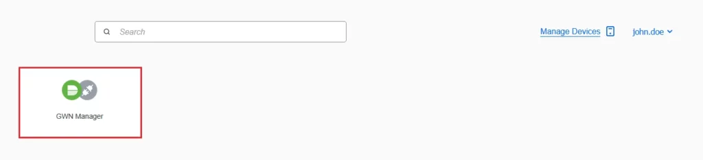 GWN_Manager_Tile_in_User_Portal - Documentation Center