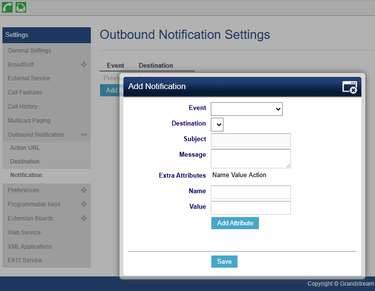 GXP21xx-notification - Documentation Center