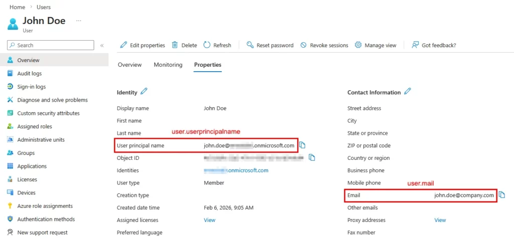 User_Email_Attributes - Documentation Center