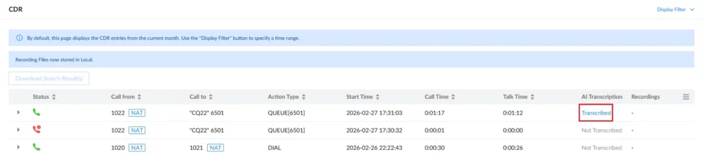 CDR_for_CQ_Marked_as_Transcribed - Documentation Center