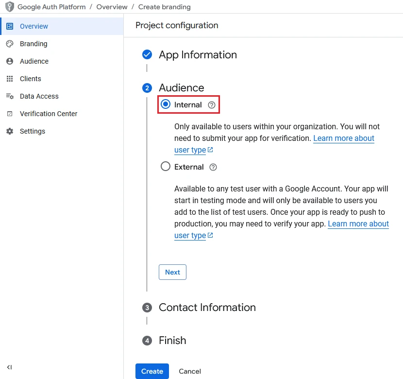 Choose_Audience_for_App - Documentation Center